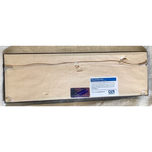 Nice small rectangle village town bridge watercolor painting signed by artist - Picture 7 of 7